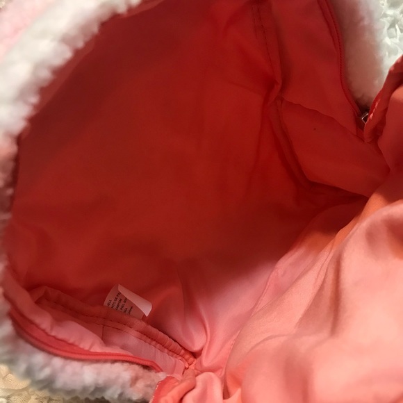 Cat & Jack, NWT Girls' Plaid Sherpa Mini Backpack - Picture 6 of 8